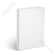 Blank vertical softcover book template.