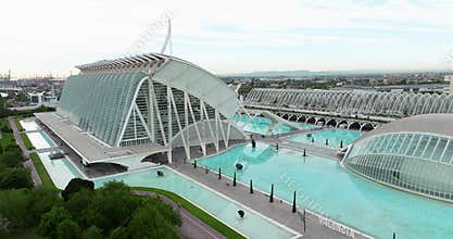 Aerial view of Valencia's City of Arts and Sciences