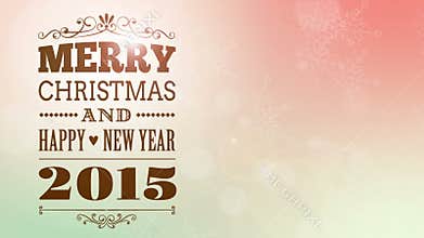 Merry christmas and happy new year 2015 video