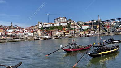 River and Bridge in Porto, Portugal