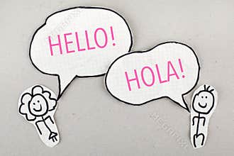 Hello Spanish Language Speaking Hola