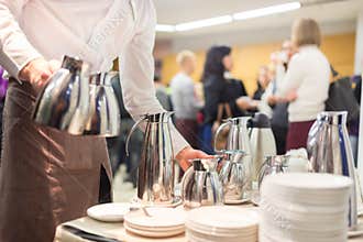 Coffee break at business meeting