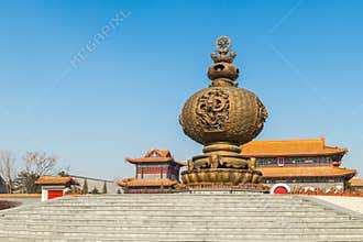 Jilin wanshou temple incense burner