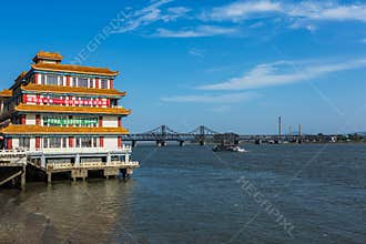 The Yalu River -- China DPRK border