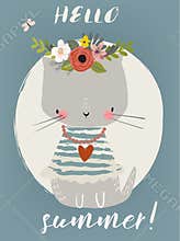 Summer Cute Kitten