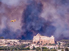 City on fire