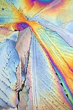 Citric acid in polarized light