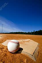 Baseball on Home plate