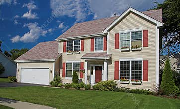 Suburban american home