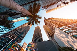 Downtown of the city of Miami