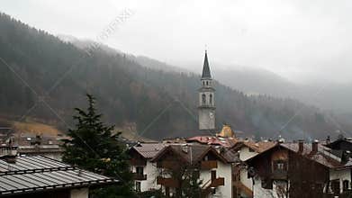 Panoramic Pinzolo Italy Trentino Alto Adige Rendena valley