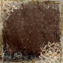 Artisti Batik Floral Design Frame Background
