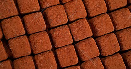 Chocolate Truffles turning,