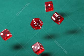 Bouncing dice