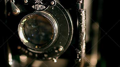Vintage camera Large format close to