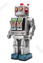 Toy tin robot