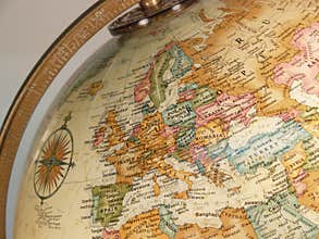 Globe map