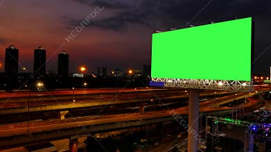 Advertising billboard of twilight