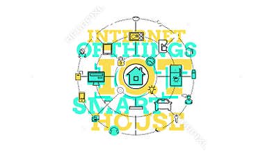 Internet Of Things and Smart Home Concept. 4K