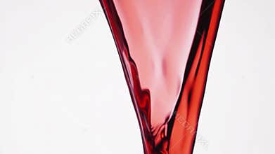 Red juice in slow motion