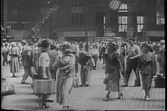 Grand Central Station in the 1940s