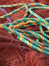 Fishing ropes and nets