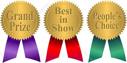 Gold Seal Award Ribbons/eps