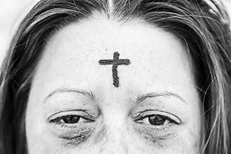 Girl with satanic look
