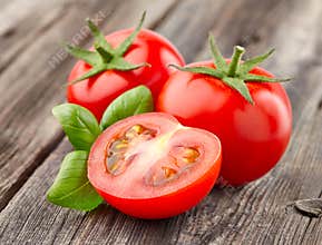 Tomato with basil