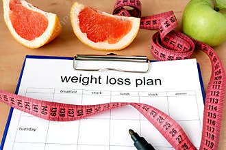 Paper with weight loss plan