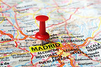 Madrid , Spain map