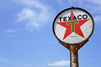 Vintage Texaco Oil sign