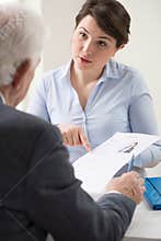 Discussing a job application