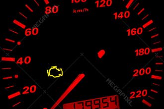 Check engine light.