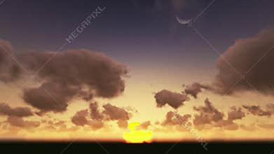 Sunrise timelapse, night to day