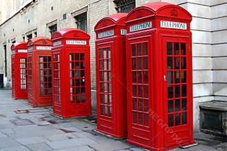 Red phone booths