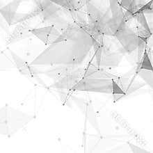 Abstract low poly white bright technology vector