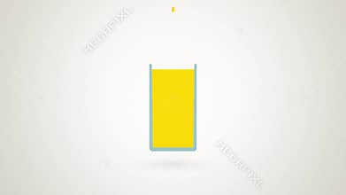 Glass of lemonade with lemon and ice