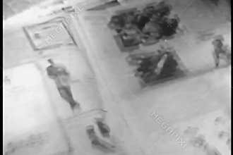 Person circling item in New York Times, 1950