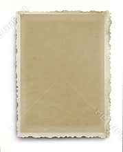 Vintage Scalloped Photo Frame Isolated