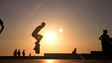 Skateboard jump