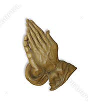 Praying hands 3D