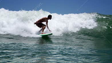 Surfer surfing