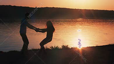 Happiness and romantic Scene of love couples