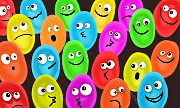 Diverse Cartoon Faces