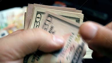 Counting of criminal money - Stock Video