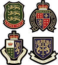 Classic royal emblem badge