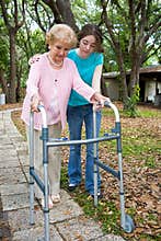 Grandmother with Walker