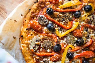 Home baked pizza