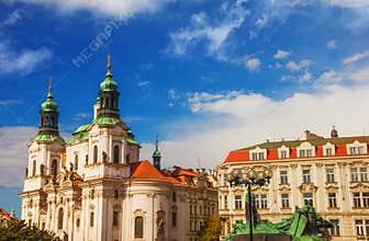 The Church of St. Nicholas in Prague